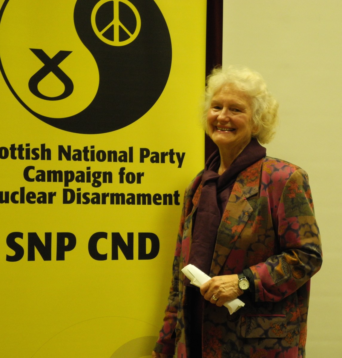 Isabel Lindsay, SCND Vice Chair